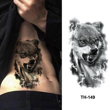 Load image into Gallery viewer, Fashion Temporary Sticker Tiger Tattoo Waterproof Removable Realistic Body Tatoo For Mens
