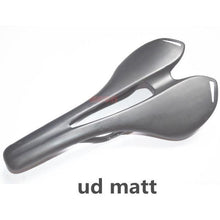 将图片加载到图库查看器，Full Carbon Fiber Bicycle Saddle Road Bike Carbon Saddle Seat Matt Bike Cushion Carbon Fiber Road Bike Saddle Cushion Lightweight Comfortable Bicycle Seat With PU Leather Cover For Road Bike And Mountain Bike
