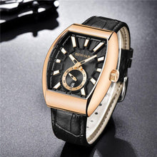 Load image into Gallery viewer, New Quartz Business Mens Luxury Watch Classic Retro Rectangle Analog Waterproof Fashion Leather Strap Wrist Watch
