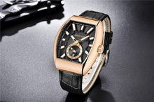 Load image into Gallery viewer, New Quartz Business Mens Luxury Watch Classic Retro Rectangle Analog Waterproof Fashion Leather Strap Wrist Watch
