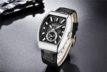 Load image into Gallery viewer, New Quartz Business Mens Luxury Watch Classic Retro Rectangle Analog Waterproof Fashion Leather Strap Wrist Watch

