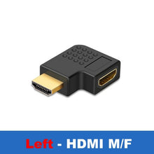 Load image into Gallery viewer, Connector Adapter HDMI Compatible Cable 90 Corner Angle Left Right Up Down Male Female Extender To HDMI Extension 90 Degree Male To Female HDMI Adapter

