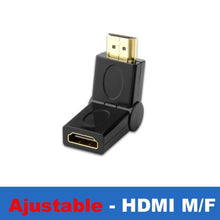 Load image into Gallery viewer, Connector Adapter HDMI Compatible Cable 90 Corner Angle Left Right Up Down Male Female Extender To HDMI Extension 90 Degree Male To Female HDMI Adapter
