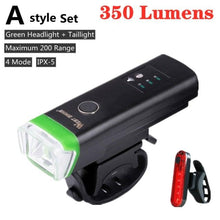 Load image into Gallery viewer, Front Bicycle Light USB Rechargeable LED Bike Light Waterproof Cycling Headlight Climbing Safety Flashlight Lamps Bike Light Super Bright Bicycle Light Easy To Install Fits All Bikes Headlights With Modes
