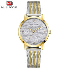 Load image into Gallery viewer, New Women Fashion Watches Luxury Quartz Waterproof Wrist Watch Gold Stainless Steel Mesh Elegant Design For Women
