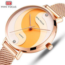 Load image into Gallery viewer, Ultra Thin Rose Gold Women Watches Fashion Analog Quartz Waterproof Wristwatches Elegant Round Design For Women
