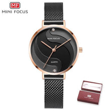 Load image into Gallery viewer, Ultra Thin Rose Gold Women Watches Fashion Analog Quartz Waterproof Wristwatches Elegant Round Design For Women
