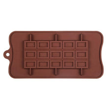 将图片加载到图库查看器，New Silicone Chocolate Mold Triangular Baking Tools Non-Stick Silicone Cake Mould Jelly Candy 3D Molds Kitchen Accessories Break Apart Chocolate Molds Silicone Deep Candy Bar Molds Silicone Shapes
