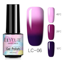 Load image into Gallery viewer, New 2022Fashion  Womens 3-layers Color Changing Gel Nail Polish Long Lasting UV Chameleon Popular Colorful Design For Womens and Girls
