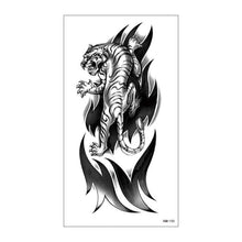 将图片加载到图库查看器，Big Tiger Lion Waterproof Temporary Sticker Tattoo Arm Legs Fake Tattoo Stickers For Adults Realistic Luxury Design For Mens Womens
