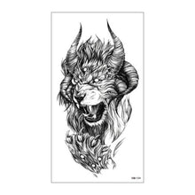 将图片加载到图库查看器，Big Tiger Lion Waterproof Temporary Sticker Tattoo Arm Legs Fake Tattoo Stickers For Adults Realistic Luxury Design For Mens Womens
