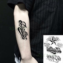 Load image into Gallery viewer, 57 Sheets Temporary Tattoo Stickers Set Waterproof Temporary Tattoo Waist Arm Modern Stylish Big Black Tattoos For Womens Mens
