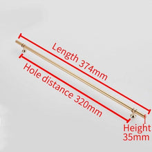 将图片加载到图库查看器，Aluminum Alloy Black Gold Door Handle Wardrobe Kitchen Cabinet Drawer Solid Handle Furniture Handle European Modern Hardware Modern Furniture Cupboard Door Drawer Handles
