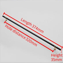 将图片加载到图库查看器，Aluminum Alloy Black Gold Door Handle Wardrobe Kitchen Cabinet Drawer Solid Handle Furniture Handle European Modern Hardware Modern Furniture Cupboard Door Drawer Handles
