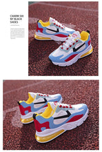 Load image into Gallery viewer, Women Casual Shoes Colorful Sneakers Flat Thick Sole Lightweight Air Cushion Gym Fashion Shoes Breathable Sport Air Fitness Walking Running Athletic Sneakers
