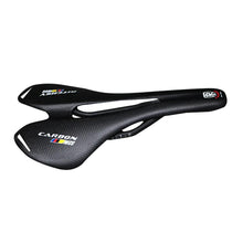 将图片加载到图库查看器，Mountain Saddle Full Carbon Fiber Bike Saddle Road Bike Seat Cushion Bicycle Seat Cushion Road Bike Saddle Lightweight Carbon Fiber Bike Saddle Comfortable Road Bike Seat Bicycle Accessories For Men Women Pneumatic Cycling Saddle

