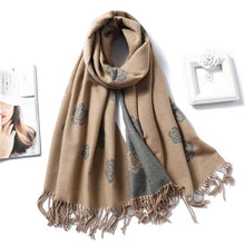 Load image into Gallery viewer, New Fashion Winter Soft Thick Warm Colorful Cashmere Scarf Elegant Escharpe Shawls Scarf Shawls Wraps Lightweight Lady Solid Scarves Fashion Tassels Blanket For Women
