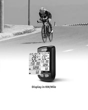 Load image into Gallery viewer, Bike Wireless Stopwatch GPS Bicycle Computer IPX6 Waterproof Cycling Speedometer With ANT+ Bluetooth Bike Speedometer and Odometer Rechargeable Cycling Computer MTB Tracker With LCD Automatic Backlight Display
