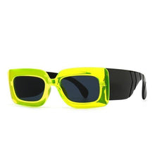 将图片加载到图库查看器，Oversized Square Sunglasses Classic Square Sunglasses For Men &amp; Women Sun Glasses In Snake Pattern For Traveling Shades Female
