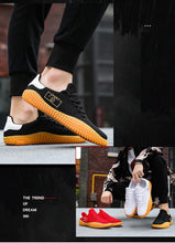 将图片加载到图库查看器，Men's Black Sneakers Mesh Breathable Shoes Male Fashion Black Athletic Footwear Flat Casual Walking Shoes Breathable Casual Shoes Couple Fashion Lace Up Mens Sneakers

