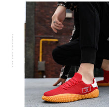 将图片加载到图库查看器，Men's Black Sneakers Mesh Breathable Shoes Male Fashion Black Athletic Footwear Flat Casual Walking Shoes Breathable Casual Shoes Couple Fashion Lace Up Mens Sneakers
