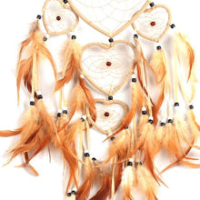 Load image into Gallery viewer, Handmade Dream-catcher Traditional Heart Dream Catching Ornaments Feather Ornaments Wall Car Hanging Wind Chimes Ornaments Home Hanging Room Birthday Decoration For Mom Pendants Ornaments
