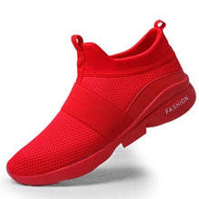 Load image into Gallery viewer, Mens Red Sneakers Flats Sport Footwear Couple Sneakers New Fashion Lovers Casual Lightweight Jogging Breathable Tennis Sport Shoes For Workout OutdoorWalking
