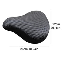 Load image into Gallery viewer, Cushion Replacement Pad Bike Saddle Racing 3D Mesh Anti-Slip Thickened Bicycle Seat Cover Soft Bike Seat Pad Comfort Road Bicycle Seat Covers Spin Bike Cycling Seat Cushions Indoor Outdoor Saddle
