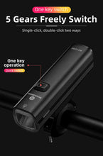 Load image into Gallery viewer, Bike Light Front Lamp USB Rechargeable LED 4800mAh Bicycle Light Waterproof Bicycle Light Set USB  Rechargeable Super Bright Bike Headlight For Night Riding Bracket 1000LM
