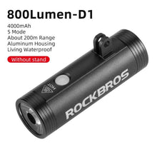 Load image into Gallery viewer, Bike Light Front Lamp USB Rechargeable LED 4800mAh Bicycle Light Waterproof Bicycle Light Set USB  Rechargeable Super Bright Bike Headlight For Night Riding Bracket 1000LM
