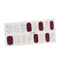 Load image into Gallery viewer, Glitter Series Shiny Manicure Decoration Designed Nail Art Stickers Nail Decoration Nail Wraps Shiny Tattoos Kids Nails Art Decoration Nail Strips Shiny French Tip Guides Stickers French Nail Stickers Form Fringe Guides
