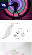 Load image into Gallery viewer, Bike Spoke Light Bicycle Wire Tyre Silicone LED Cycling Wheel Wire Warning Glowing Lamp Ultra Bright Waterproof Bicycle Spoke Lights Cycling Decoration Safety Warning Tire Strip Light
