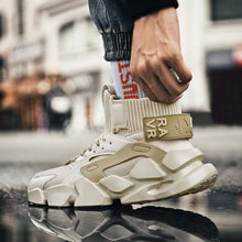 Load image into Gallery viewer, Modern High Top Beige Men's Sneakers Chunky Men Shoes Fashion Casual Breathable Men's Height Increasing Casual Outdoor High Quality Sport Sneakers
