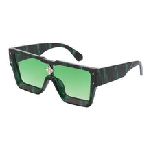 将图片加载到图库查看器，Oversized Square Rimless Shades UV400 Shape Sunglasses For Women New Fashionable New Big Frame Sun Glasses for Female New Latest Attractive Large Flat Top Eyewear For  Unisex
