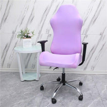 Load image into Gallery viewer, Office Computer Gaming Chair Covers Stretch Spandex Armchair Gamer Seat Cover Printed Household Racing Desk Rotating Slipcovers Soft Fit Universal Desk Rotating Chair Slipcovers, Removable Washable Anti-Dust Spandex Chair Protector Cover With Zipper
