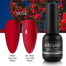 将图片加载到图库查看器，NEW TREND Modern fashion Red Gel Nail Polish For Nails  Permanent UV LED 8ml Matte Glossy High Quality Fashion Design For Women and Ladies
