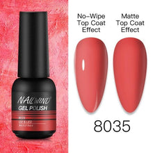 将图片加载到图库查看器，NEW TREND Modern fashion Red Gel Nail Polish For Nails  Permanent UV LED 8ml Matte Glossy High Quality Fashion Design For Women and Ladies
