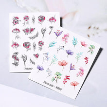 将图片加载到图库查看器，Nails Sticker Nail Art Decorations Flowers Leaves Decals Water Transfer Sliders Woman Face Fruit Foil Manicures Wraps  Water Transfer Nail Decals Sticker For Pretty Girl Self-Adhesive Nail Decals Designer Nail Stickers for Acrylic Decal

