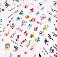 将图片加载到图库查看器，Nails Sticker Nail Art Decorations Flowers Leaves Decals Water Transfer Sliders Woman Face Fruit Foil Manicures Wraps  Water Transfer Nail Decals Sticker For Pretty Girl Self-Adhesive Nail Decals Designer Nail Stickers for Acrylic Decal
