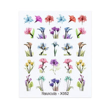 将图片加载到图库查看器，Nails Sticker Nail Art Decorations Flowers Leaves Decals Water Transfer Sliders Woman Face Fruit Foil Manicures Wraps  Water Transfer Nail Decals Sticker For Pretty Girl Self-Adhesive Nail Decals Designer Nail Stickers for Acrylic Decal

