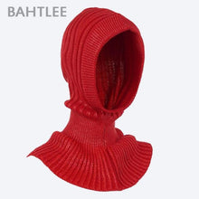 Load image into Gallery viewer, Winter Women Balaclava Wool Knitted Hat Scarf Caps Neck Warmer Hats Winter Motorcycle Mask Keep Warm Thermal Knitting Balaclava Motorbike Riding Face Mask Winter Warmed Windproof Ski Mask Cycling Hunting Fishing Tactical Airsoft Hat
