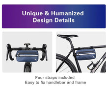 将图片加载到图库查看器，New Handlebar Bag Bicycle Bags Frame Pannier Bag Waterproof Multifunction Portable Shoulder Bag Bike Accessories Multifunction Bike Handlebar Bag Front Bicycle Frame Bag Waterproof Shoulder Bag Handbag Waist Bag

