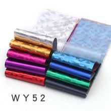 Load image into Gallery viewer, Holographic Nail Foil Transfer Set Sticker Decal Nail Art Foils Designer Marble Nail Decoration Sliders Wraps Manicure  Women Kids Girls Manicure Decoration Nail Art Supplies 3D Self-Adhesive Nail Decals Designer Nail Stickers for Acrylic Nails
