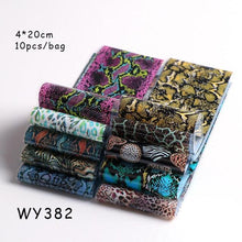 Load image into Gallery viewer, Holographic Nail Foil Transfer Set Sticker Decal Nail Art Foils Designer Marble Nail Decoration Sliders Wraps Manicure  Women Kids Girls Manicure Decoration Nail Art Supplies 3D Self-Adhesive Nail Decals Designer Nail Stickers for Acrylic Nails
