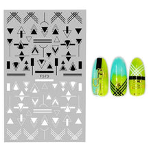Load image into Gallery viewer, 3D Nail Stickers Leaves Butterfly Panda Love Heart Design Stickers For Nails Manicure Foil Nail Art Decor  Girls Manicure Decoration Nail Art Supplies 3D Self-Adhesive Nail Decals Designer Nail Stickers for Acrylic Nails
