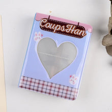 将图片加载到图库查看器，64 Pockets 3 Inches Photo Album Card Holder Receipt Storage Hollow Love Heart Photo Holder Business Card Bag Kpop Photocard Holder Book Polaroid Book Album Gifts For Valentines Day
