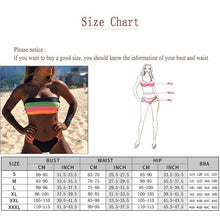 将图片加载到图库查看器，Women Swimsuit Bikini Set New Arrival Women Bandage Bathing Suit Female Swimwear Bathing Suits Beach Wear Bikini Sets Striped Swim Beach Wear
