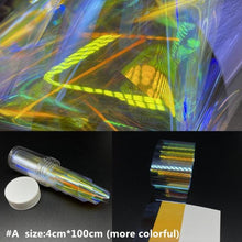 将图片加载到图库查看器，Aurora Nails Glass Foil Film Sticker Cellophane Paper Korean Nail Trend Design Ice Cube Manicure Accessories Heart Nail Art Stickers Glitter Decals Decoration Stickers Glitter Decals Love Nail Sequins Laser Heart Nail Supplies Sparkle Nail

