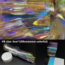 将图片加载到图库查看器，Aurora Nails Glass Foil Film Sticker Cellophane Paper Korean Nail Trend Design Ice Cube Manicure Accessories Heart Nail Art Stickers Glitter Decals Decoration Stickers Glitter Decals Love Nail Sequins Laser Heart Nail Supplies Sparkle Nail
