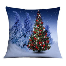 Load image into Gallery viewer, Beautiful Snowflake In Red Merry Christmas Gifts Xmas Cushion Cover Case Decorations Winter Holiday Party Pillow Zipper Pillowcase For Sofa Home Office Living Room Car
